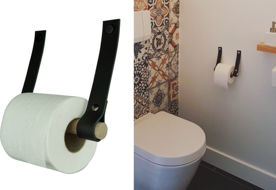 Handles and more toiletrolhouder Zwart