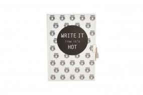 Housevitamin Dagboekje met slot Write it hot