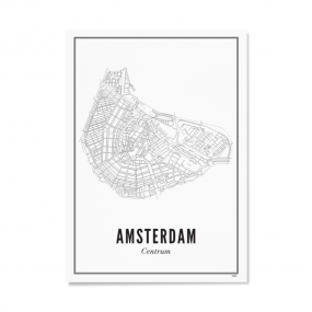 Wijck print Amsterdam Centrum A4 21 x 30
