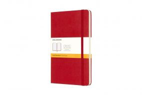 Moleskine Classic notitieboek gelinieerd Large Rood
