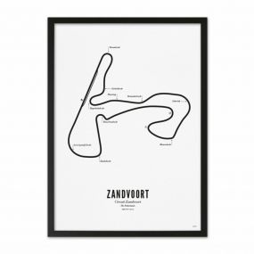 Wijck print F1 Zandvoort white edition A4 21 x 30 met lijst