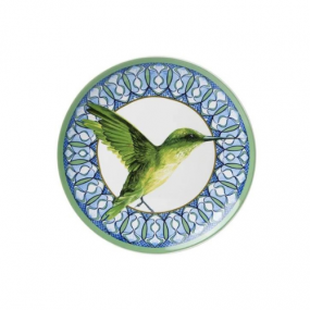 Heinen Delfst Blauw wandbord Mandala kolibrie
