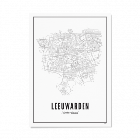 Wijck print stad Leeuwarden A4 21 x 30
