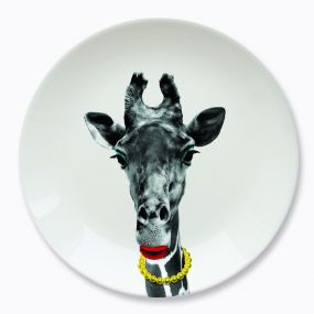 Mustard Wild dining bord 23 cm-Gina Giraffe