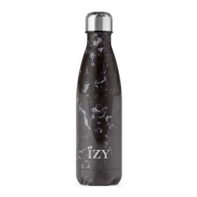Izy Bottles thermosfles Marble Black 500 ML