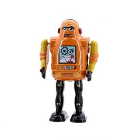 Mr & Mrs Tin opwindrobot Mechanic Bot