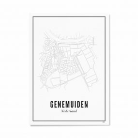 Wijck print stad Genemuiden A3 30 x 40