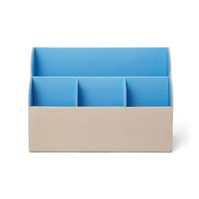 Printworks Desk Organizer - Beige/Blue