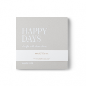 Printworks Photo Album - Happy Days S - Grey