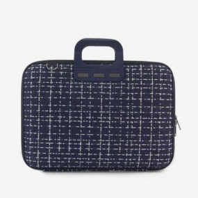 Bombata laptoptas Tweed donker blauw 15.6 inch