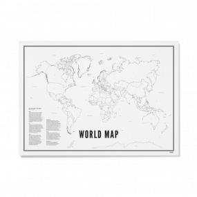 Wijck print Wereldkaart 50 x 70