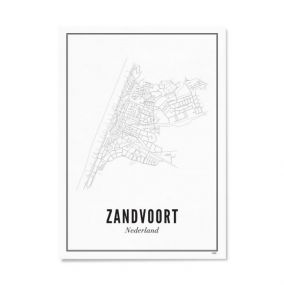 Wijck Zandvoort City poster A3 30 x 40 cm