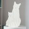 Goodnight Light Decoupage Lamp Kitties - Ivory