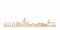 City shapes Skyline Meppel eikenhout zonder tekst 90 cm