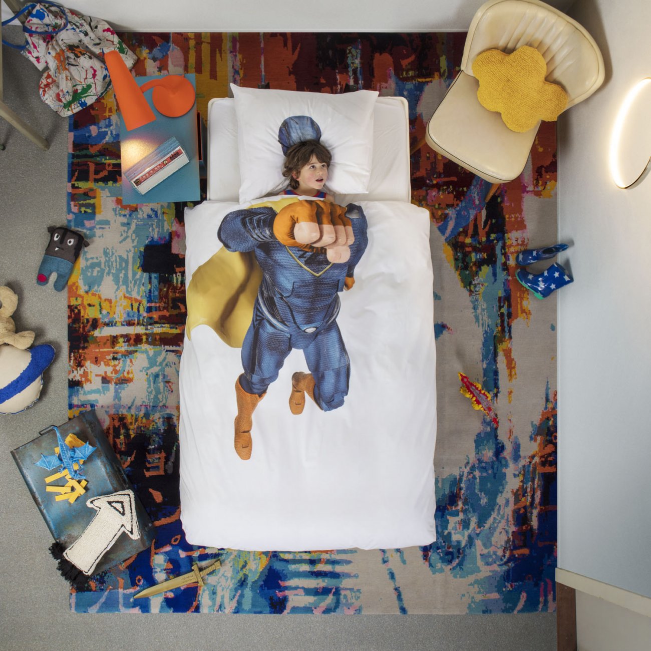 Snurk Beddengoed SNURK SuperHero dekbedovertrek 1-persoons (140x200 cm + 1 sloop) online kopen