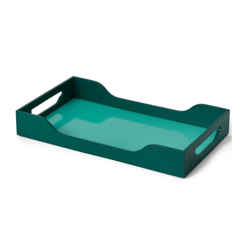 Printworks dienblad Lacquered Tray Swell Turquoise Green M
